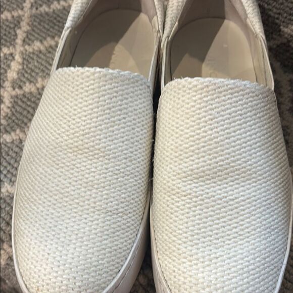Vince White Slip-On Sneakers with Textured Upper - Picture 6 of 7